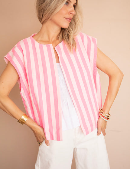Jacke - Stripes of Energy - Knallrosa/Weichrosa