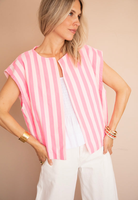 Stripes of Energy Hot Pink/Soft Pink - Jacket