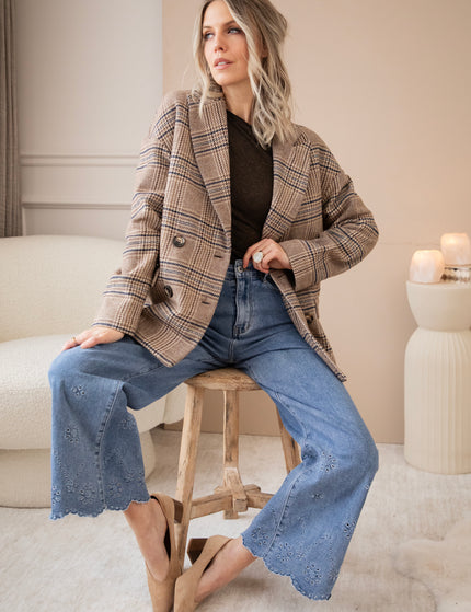 Plaid Perfection Taupe - Jacket/Blazer