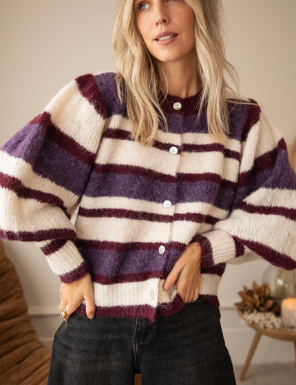Millie Mix Mulberry/Mauve - Cardigan