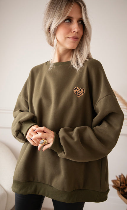 Pullover - Simplicity Wild Heart - Khaki