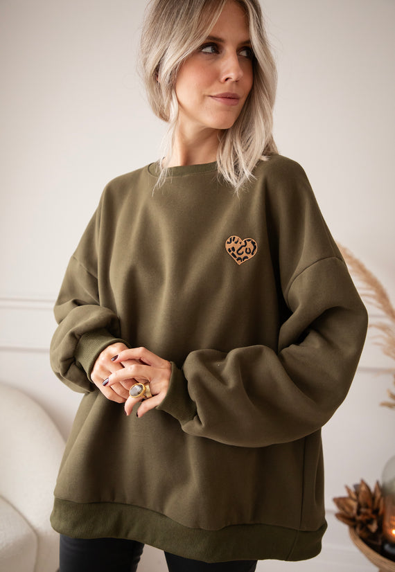 Simplicity Wild Heart Kaki - Sweater