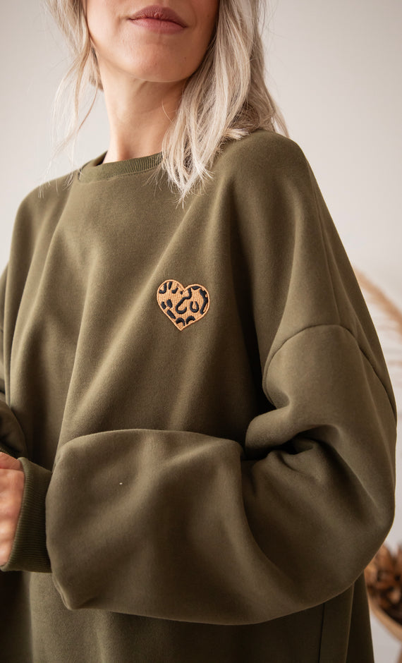 Pullover - Simplicity Wild Heart - Khaki