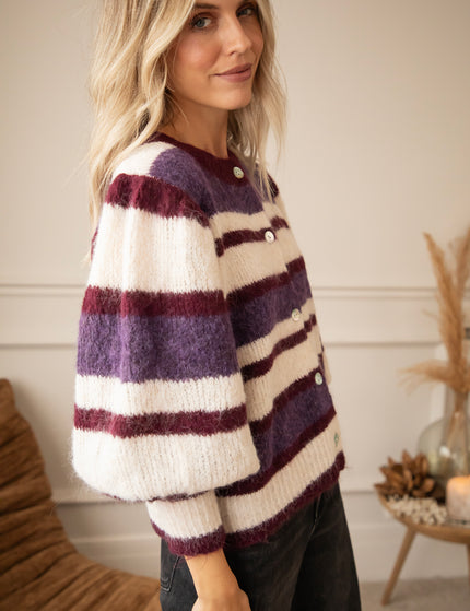 Millie Mix Mulberry/Mauve - Cardigan