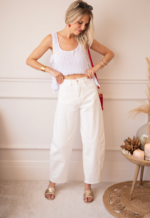 Bella Balloon White - Jeans