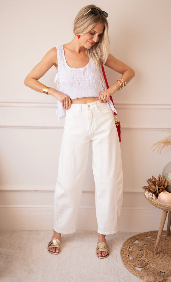 Bella Balloon White - Jeans