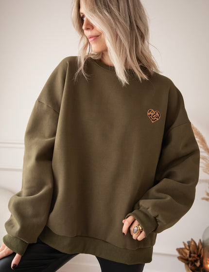 Pullover - Simplicity Wild Heart - Khaki