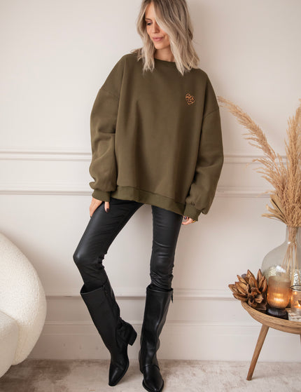 Pullover - Simplicity Wild Heart - Khaki