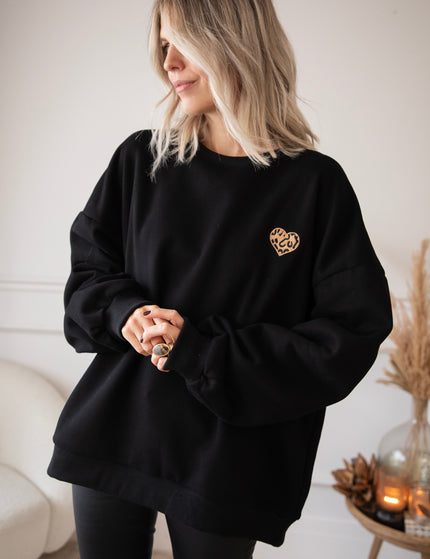 Pullover - Simplicity Wild Heart - Schwarz