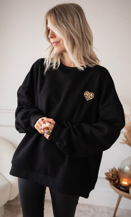 Pullover - Simplicity Wild Heart - Schwarz