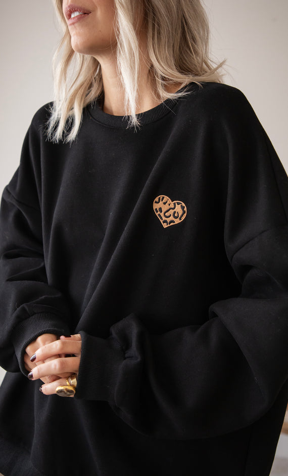 Pullover - Simplicity Wild Heart - Schwarz