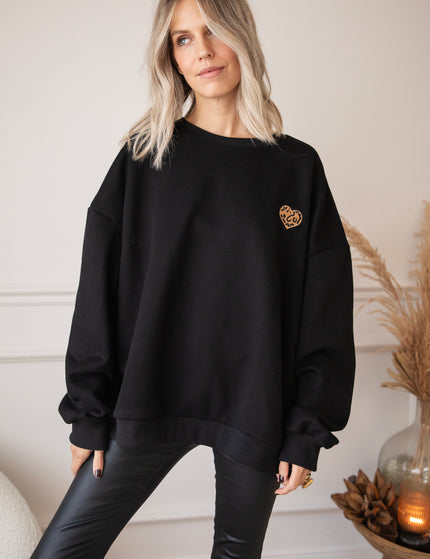 Pullover - Simplicity Wild Heart - Schwarz