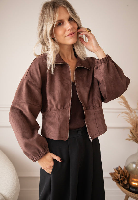 Jacke - Love Suede - Choco