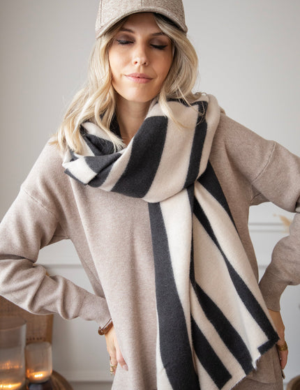 Warm Me Up Beige/Black - Scarf