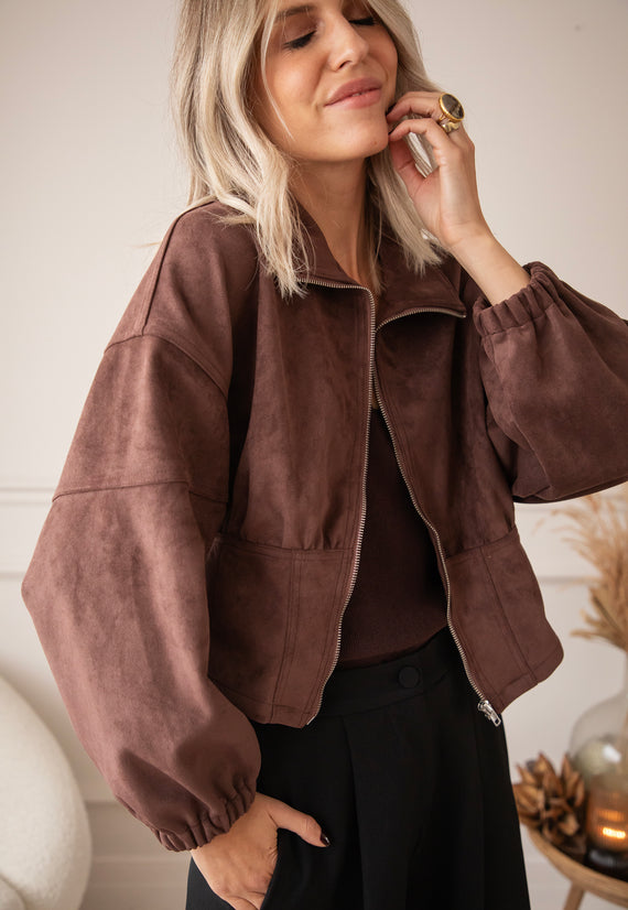Jacke - Love Suede - Choco