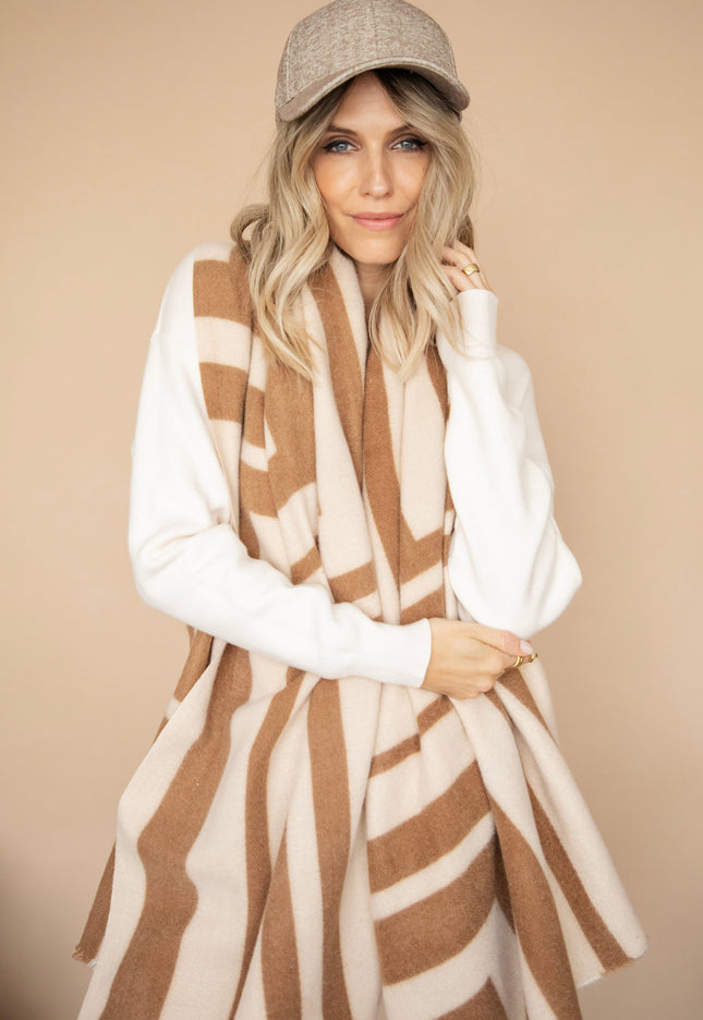 Warm Me Up Beige/Camel - Scarf