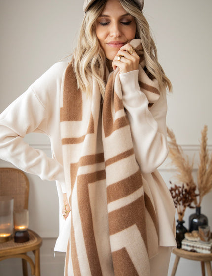 Warm Me Up Beige/Camel - Scarf