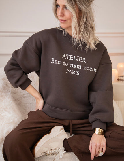 Rue De Mon Coeur Choco - Sweater