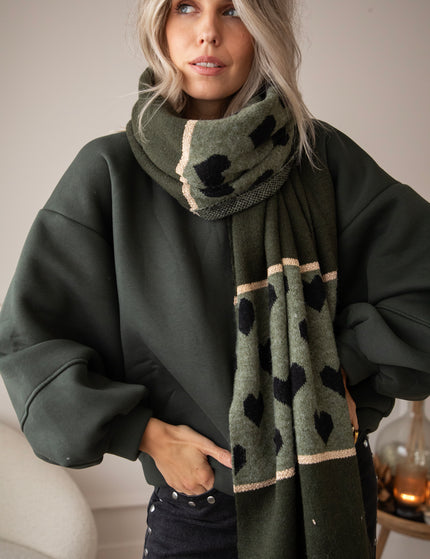 Surrounded By Love Khaki/Beige - Scarf