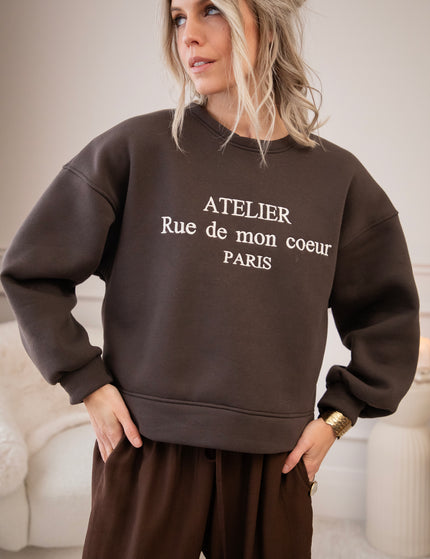 Rue De Mon Coeur Choco - Sweater