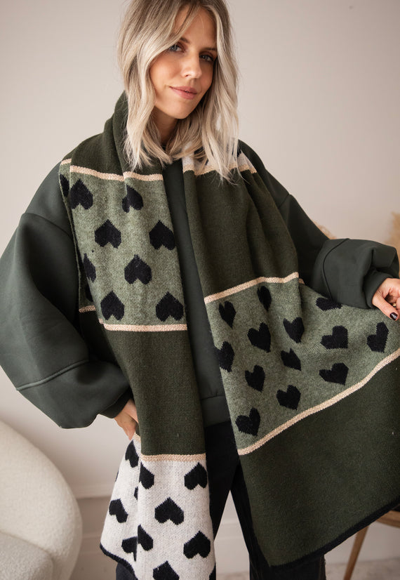 Schal - Surrounded By Love - Khaki/Beige