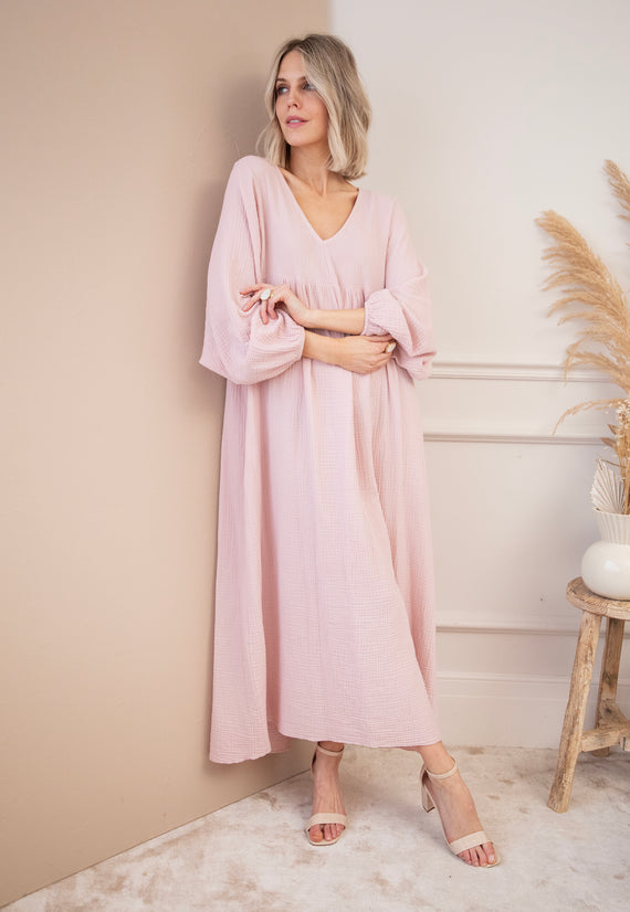 Maud Tetra Soft Pink - Maxi Dress