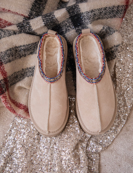 Platform Boho Border Beige - Flats