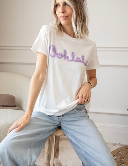 Oohlala White/Lila - T-Shirt