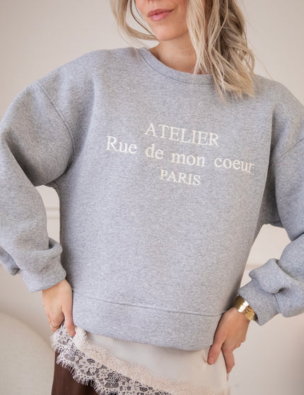 Rue De Mon Coeur Grey - Sweater