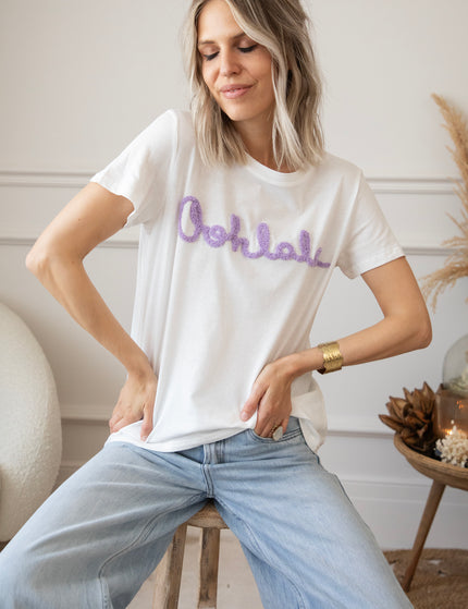 Oohlala White/Lila - T-Shirt