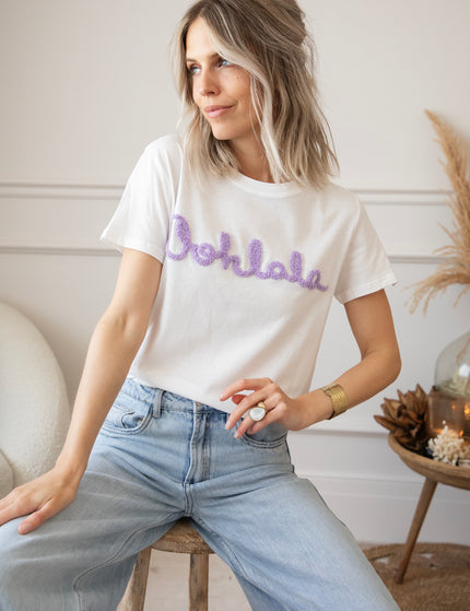 Oohlala White/Lila - T-Shirt