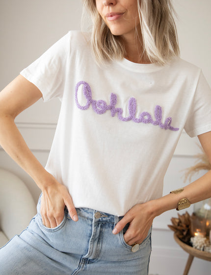 Oohlala White/Lila - T-Shirt