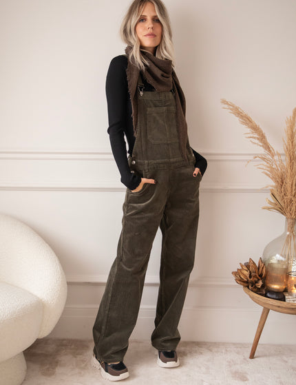 The Joy Of Corduroy Kaki - Jumpsuit