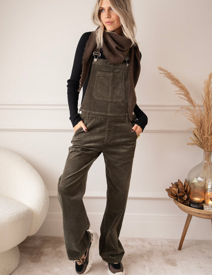 The Joy Of Corduroy Kaki - Jumpsuit