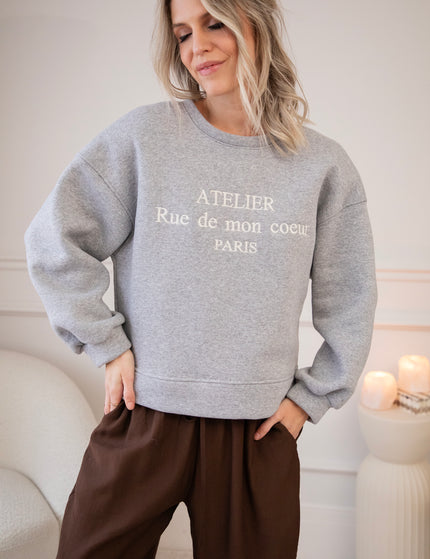 Rue De Mon Coeur Grey - Sweater