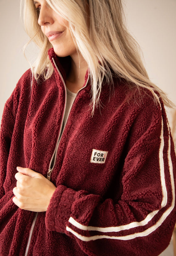 Forever Teddy Burgundy - Jacket