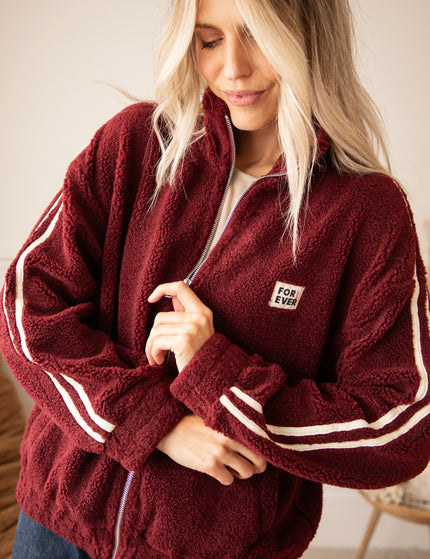 Forever Teddy Burgundy - Jacket