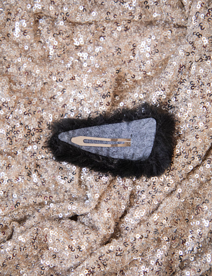 Fur Cute Hair Black - Hair Pin