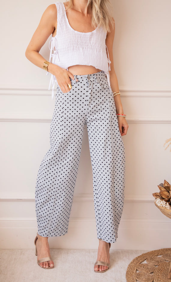 Billie Dot Dusty Blue - Jeans