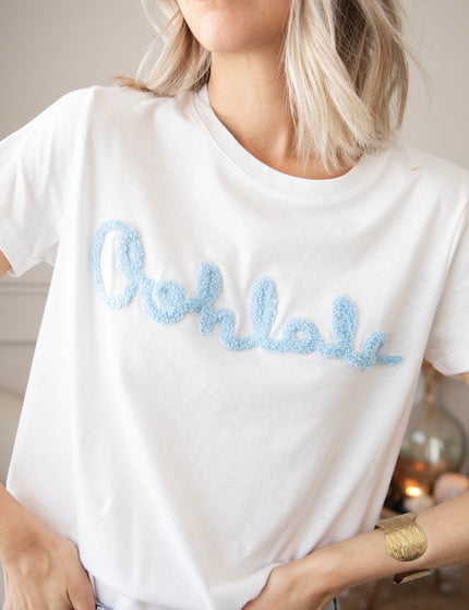 Oohlala White/Blue - T-Shirt