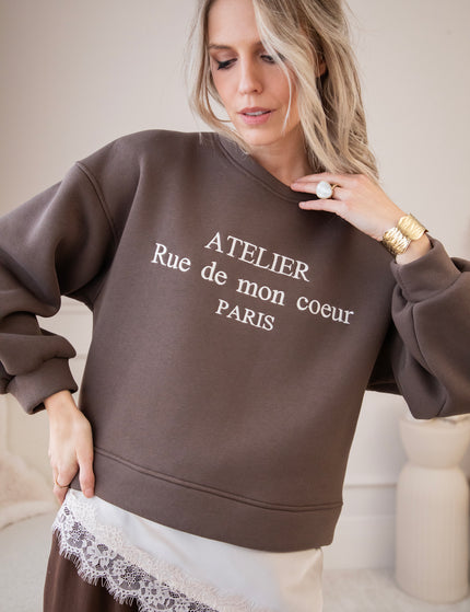 Rue De Mon Coeur Brown - Sweater