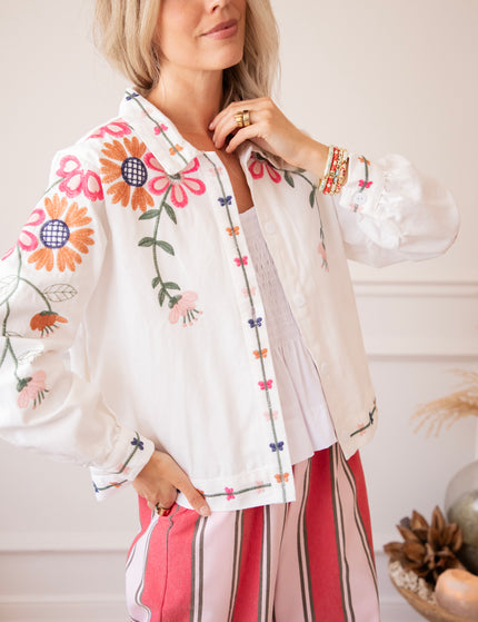 Fleurine White - Blouse