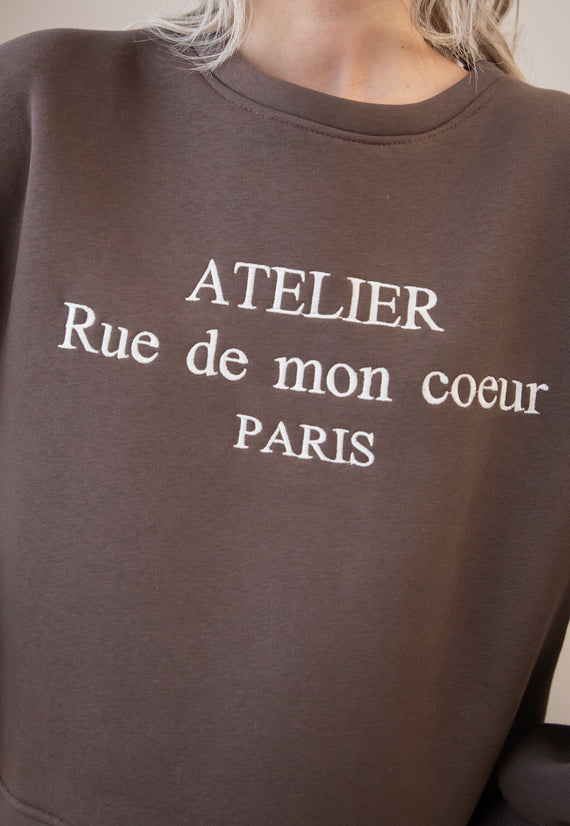 Rue De Mon Coeur Brown - Sweater