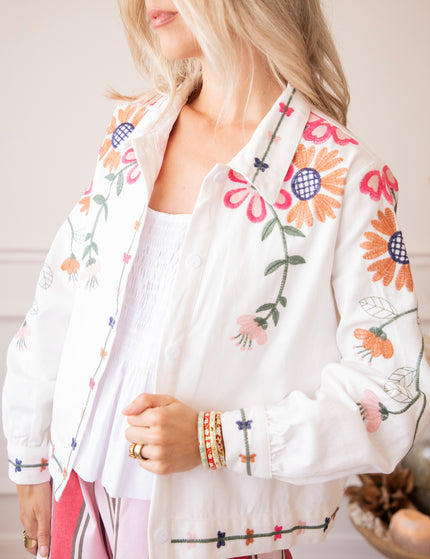 Fleurine White - Blouse