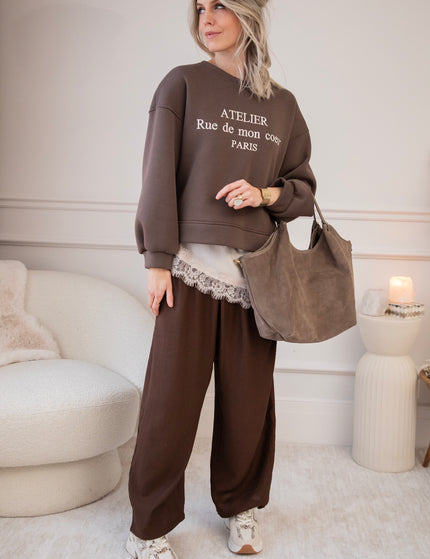 Rue De Mon Coeur Brown - Sweater