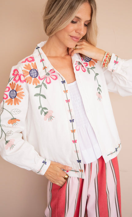 Fleurine White - Blouse