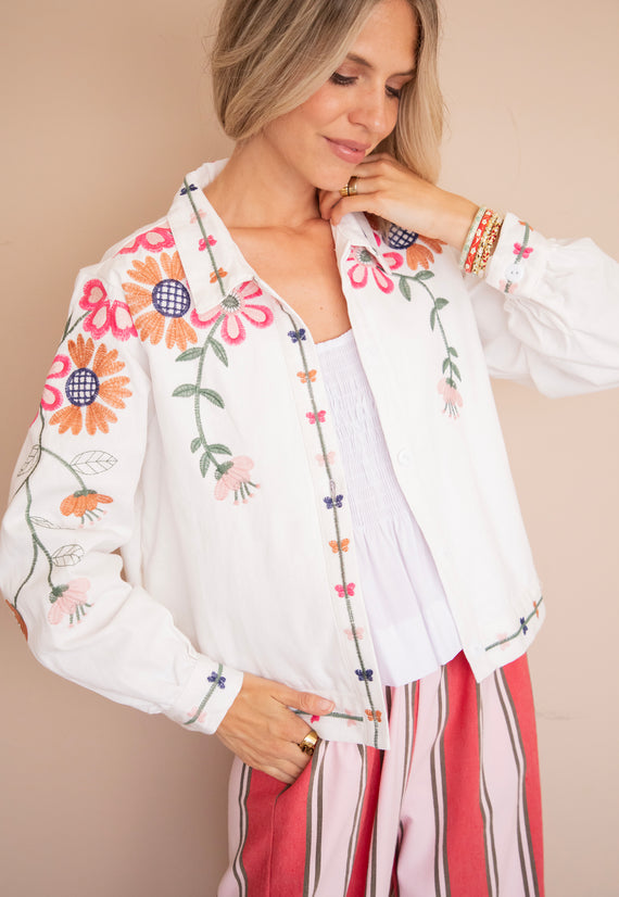 Fleurine White - Blouse