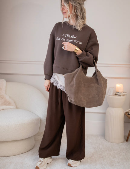 Rue De Mon Coeur Brown - Sweater