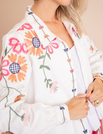Fleurine White - Blouse