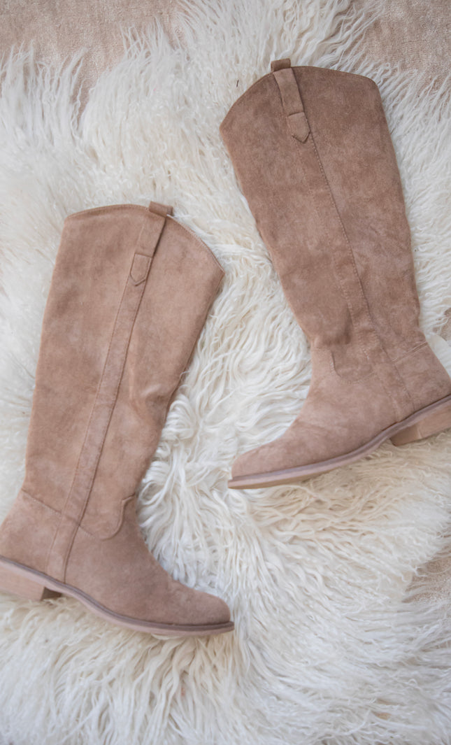 Tory Suede Camel - Boots